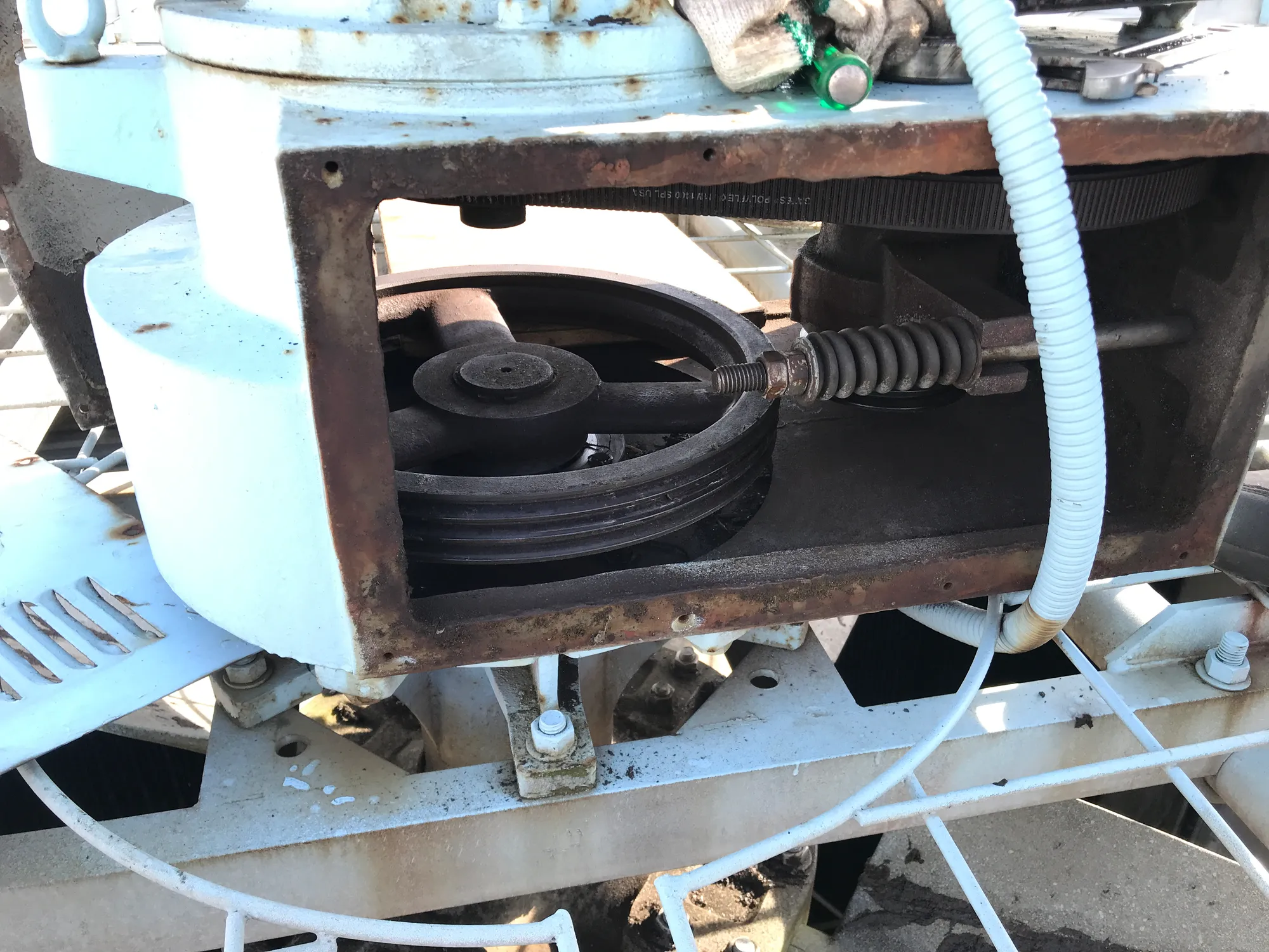 現場實機 · 皮帶輪與傳動皮帶結構